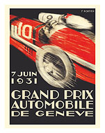 1931 Geneva Grand Prix - Switzerland - Fine Art Prints & Posters