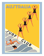 Australia Surf Club - Womens Surf Training - c. 1936 - Fine Art Prints & Posters