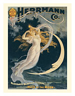 Alexander Herrmann’s Beautiful Illusion - Maid of the Moon - c. 1898 - Fine Art Prints & Posters