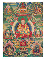 Lama (Teacher) Bodong Chogle Namgyal (1376-1451) - Fine Art Prints & Posters