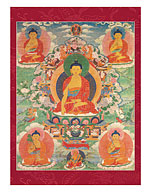 The Buddhas of Purification - Tibet, 13th Century - Fine Art Prints & Posters