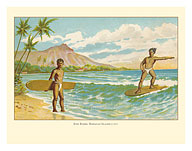 Hawaii Surf Riders - c. 1913 - Fine Art Prints & Posters
