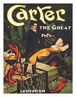 Carter the Great - Charles Joseph Carter - Levitation - c. 1921 - Fine Art Prints & Posters