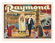 The Great Raymond Magician - Egyptian Show at Stoll Theater - c. 1910 - Fine Art Prints & Posters