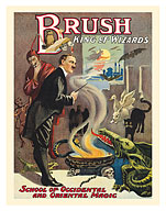 Brush, King of Wizards - School of Occidental and Oriental Magic - c. 1915 - Fine Art Prints & Posters