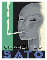 Sato Cigarettes - Swedish Smokes - c. 1933 - Fine Art Prints & Posters