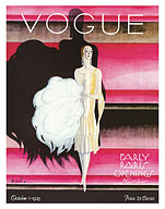 Fashion Magazine - October 1, 1925 - Early Paris Openings - Fine Art Prints & Posters