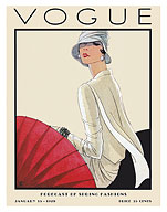 Fashion Magazine - January 15, 1928 - Forecast of Spring - Fine Art Prints & Posters