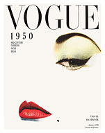 Fashion Magazine - January 1950 - Mid-Century Faces and Ideas - Fine Art Prints & Posters