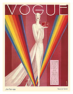 Fashion Magazine Cover - September 1, 1926 - Autumn Fabrics - Fine Art Prints & Posters