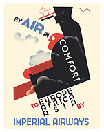 Europe, Africa, Asia - By Air in Comfort - Imperial Airways - c. 1937 - Fine Art Prints & Posters