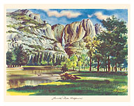 Yosemite Falls, California - Yosemite Valley - c. 1947 - Giclée Art Prints & Posters