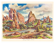 Garden of the Gods - Colorado Springs, Colorado - Giclée Art Prints & Posters