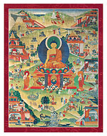 Shakyamuni Buddha - The Story of King Punyabala's Practice of Giving - Giclée Art Prints & Posters