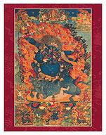 The Protector Yuma Dharmaraja - Tantric Buddhist Wisdom Deity - Fine Art Prints & Posters
