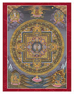 Buddhist Mandala - Tibet, 19th Century - Giclée Art Prints & Posters