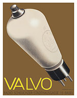 Valvo Electron Tubes - Scheuchzer Swiss Radio Store - c. 1933 - Giclée Art Prints & Posters