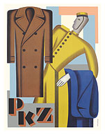 PKZ Paul Kehl of Zurich - Men's Clothing Company - c. 1934 - Giclée Art Prints & Posters