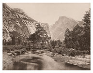 Yosemite's Domes - Yosemite National Park, California - c. 1865 - Giclée Art Prints & Posters
