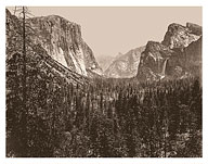 Entrance to Yosemite Valley - Yosemite National Park, California - c. 1865 - Fine Art Prints & Posters