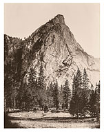 Front View, Three Brothers, Yosemite - Yosemite National Park, California - c. 1865 - Giclée Art Prints & Posters