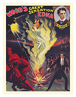 William B. Wood’s Great Sensation Edna Illusion - c. 1905 - Giclée Art Prints & Posters