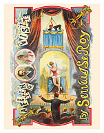 Servais Le Roy’s A Flying Visit Illusion - c. 1900 - Giclée Art Prints & Posters