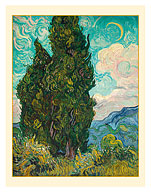 Cypresses - c. 1889 - Giclée Art Prints & Posters