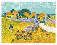 Farmhouse in Provence, France - c. 1888 - Giclée Art Prints & Posters