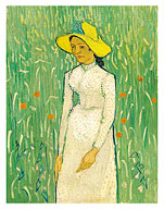 Girl in White - c. 1890 - Giclée Art Prints & Posters