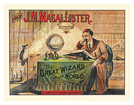 Professor J. M. Macallister - The Great Wizard of the World - c. 1870 - Fine Art Prints & Posters