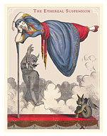 Robert Houdin’s Ethereal Suspension - c. 1879 - Fine Art Prints & Posters