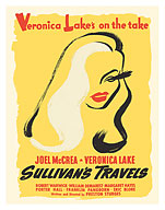 Sullivan’s Travels - Starring Joel McCrea Veronica Lake - Directed by Preston Sturges - c. 1942 - Fine Art Prints & Posters