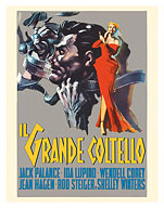 The Big Knife (Il Grande Coltello) - Starring Jack Palance & Ida Lupino - c. 1955 - Fine Art Prints & Posters