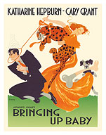 Bringing Up Baby (L’Impossible Monsierur Bébé) - Starring Katharine Hepburn Cary Grant - c. 1938 - Fine Art Prints & Posters