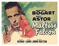 The Maltese Falcon - Starring Humphrey Bogart Directed by John Huston - c. 1941 - Fine Art Prints & Posters