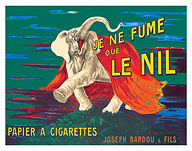 I Smoke Only Le Nil (Je Ne Fume Que Le Nil) - Cigarette Rolling Paper - c. 1912 - Fine Art Prints & Posters