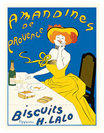Almonds Biscuits - Amandines de Provence Biscuits H. Lalo - c. 1900's - Fine Art Prints & Posters