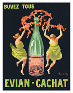 Drink All (Buvez tous) Evian-Cachat - c. 1912 - Fine Art Prints & Posters