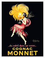 Cognac Monnet - Sunshine in a Glass (du Soleil dans un Verre) - c. 1927 - Fine Art Prints & Posters
