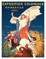 Colonial Exhibition Marseille France 1922 - Fine Art Prints & Posters