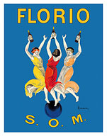 Florio Apétif Wines - S.O.M. (Superior Old Marsala) - c. 1911 - Fine Art Prints & Posters