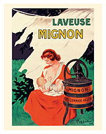 Laveuse Mignon - Hand-Operated Washer - c. 1921 - Fine Art Prints & Posters