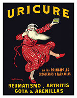 Uricure Pills - For Rheumatism Arthritis Gout - c. 1910 - Fine Art Prints & Posters
