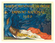 Emprunt National Bond Drive of 1920 - Banque Nationale de Crédit - Fine Art Prints & Posters