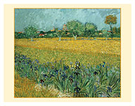 Field With Flowers Near Arles France - c. 1888 - Fine Art Prints & Posters