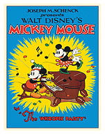 The Whoopee Party - Starring Mickey Mouse Minnie Mouse - c. 1932 - Fine Art Prints & Posters