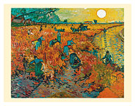 The Red Vineyard - Arles France - c. 1888 - Fine Art Prints & Posters