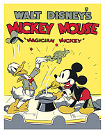 Magician Mickey - Starring Mickey Mouse & Donald Duck - c. 1937 - Fine Art Prints & Posters