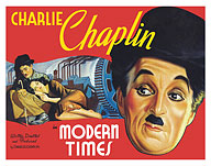 Modern Times - Starring Charlie Chaplin - c. 1936 - Fine Art Prints & Posters